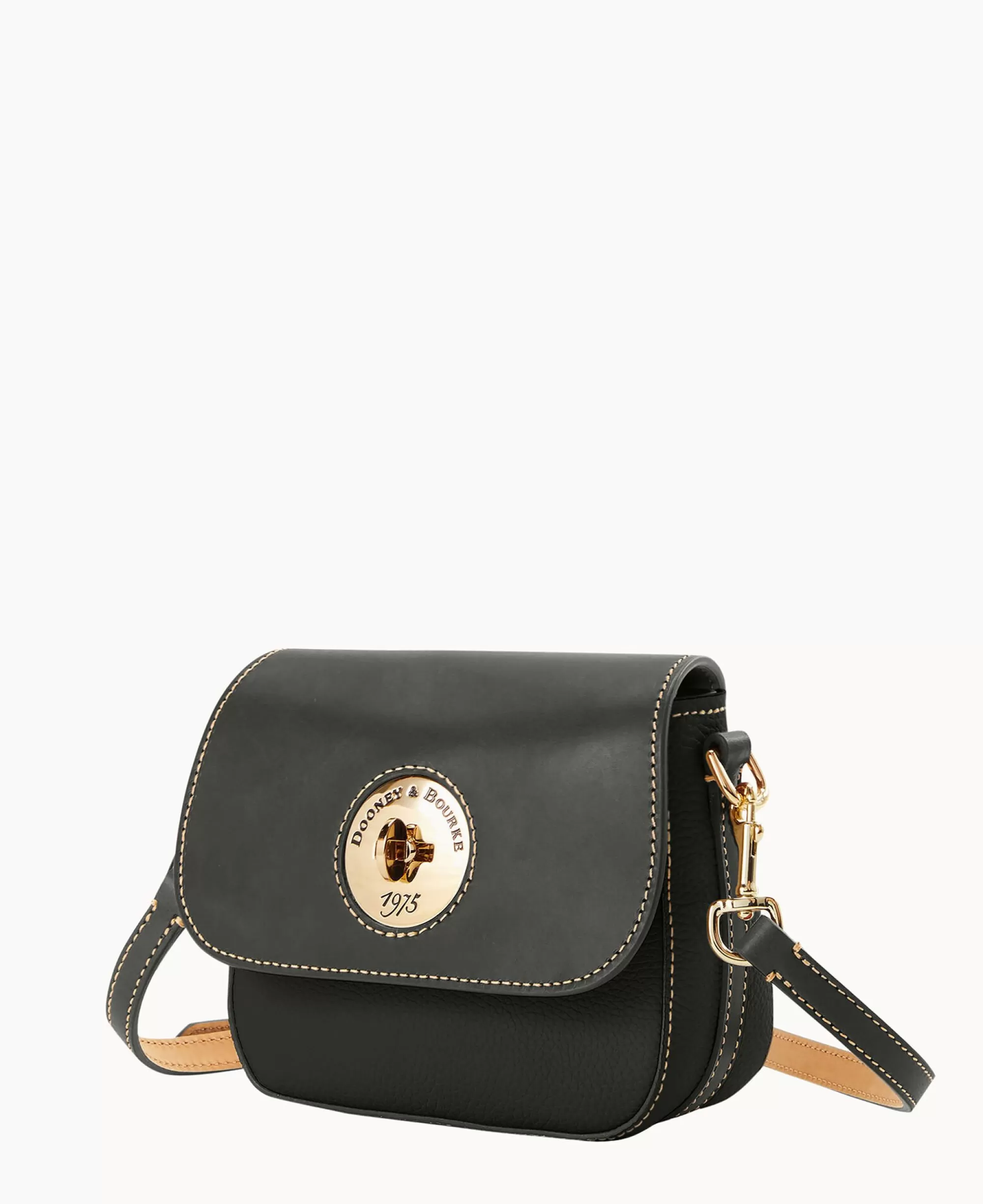 Dooney & Bourke Pebbled Leather | Mini Bags^Pebble Turnlock Flap Saddle