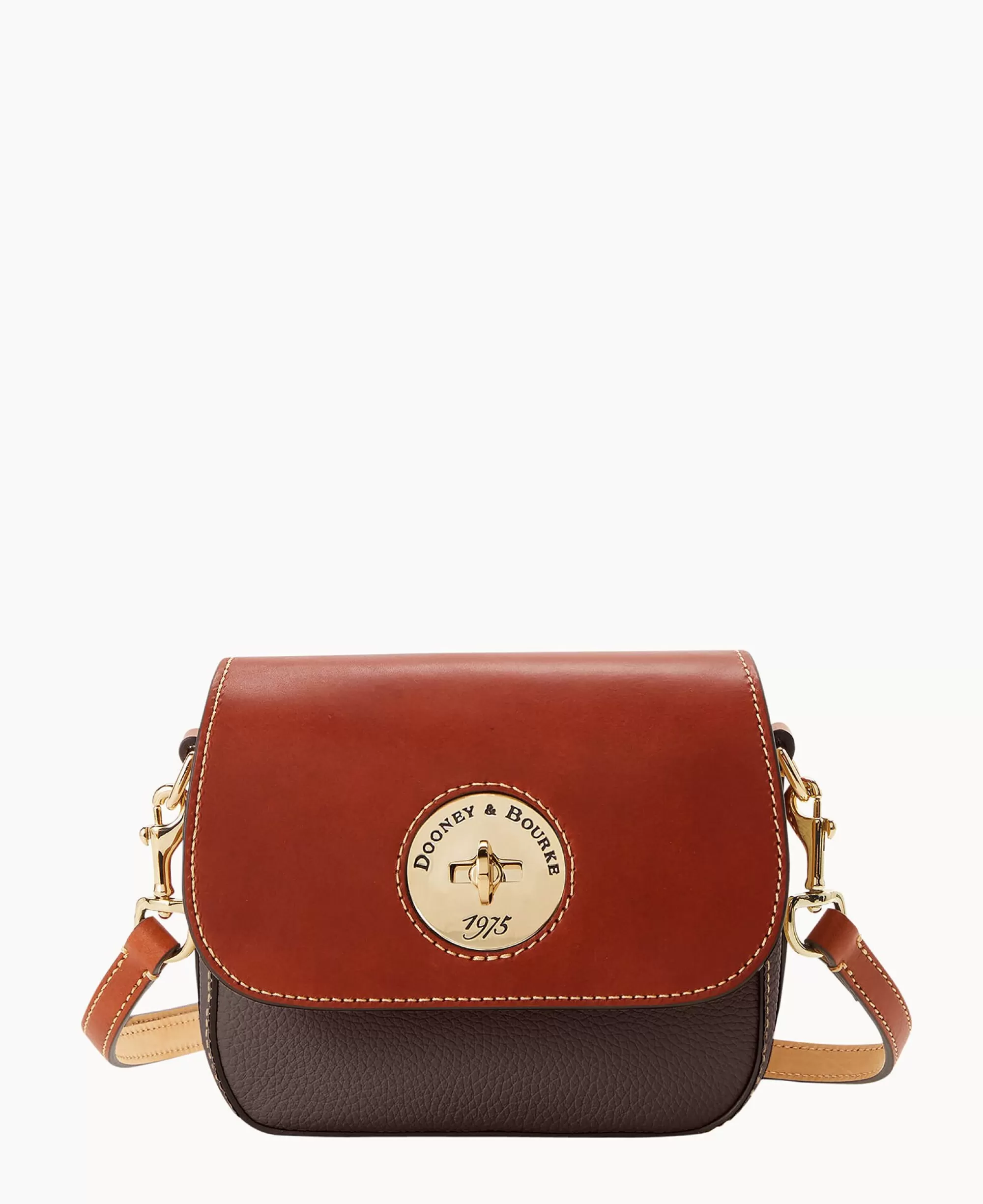 Dooney & Bourke The Pebble Turnlock Collection | Pebbled Leather^Pebble Turnlock Flap Saddle