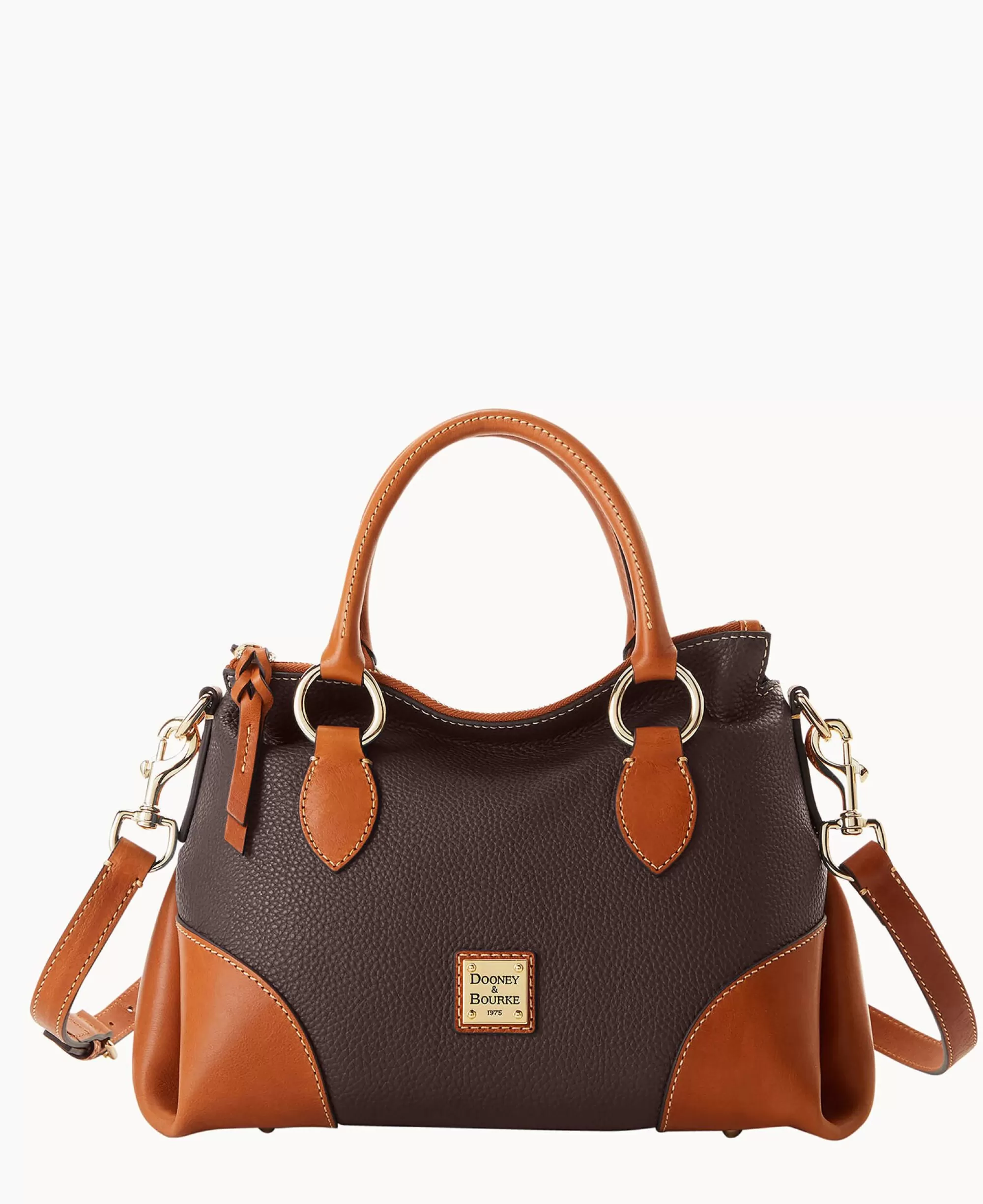 Dooney & Bourke The Pebble Grain Collection | Pebbled Leather^Pebble with Florentine Trim Satchel 30