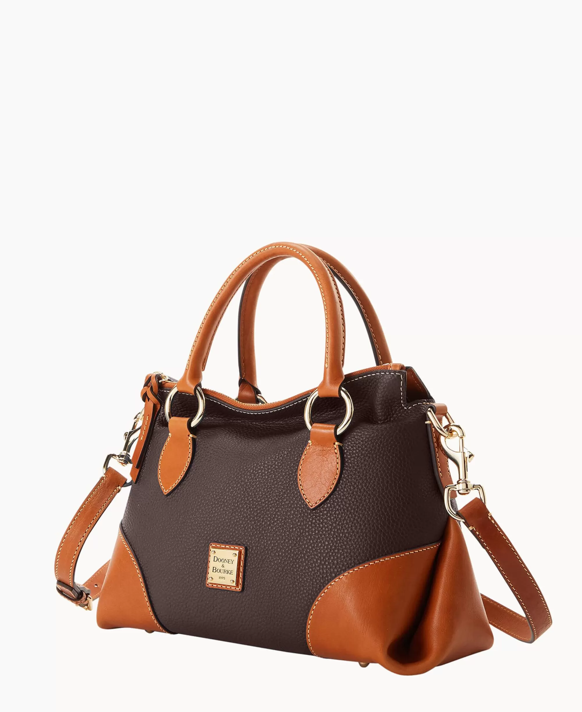 Dooney & Bourke The Pebble Grain Collection | Pebbled Leather^Pebble with Florentine Trim Satchel 30