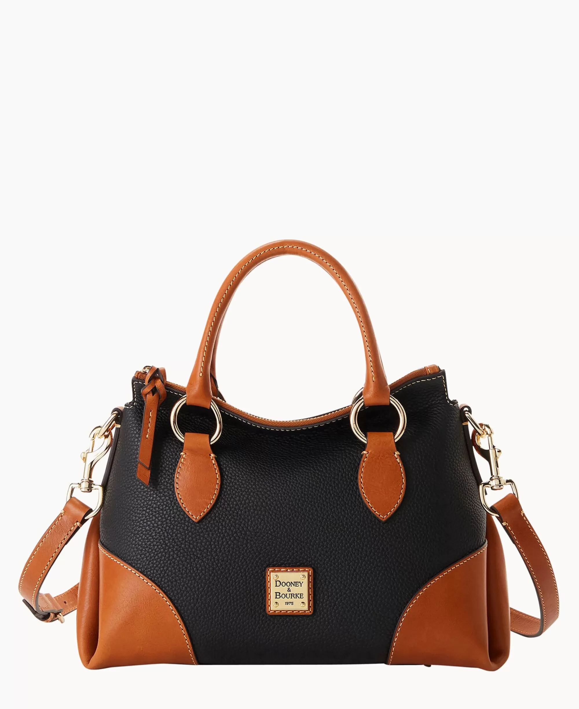 Dooney & Bourke The Pebble Grain Collection | Pebbled Leather^Pebble with Florentine Trim Satchel 30