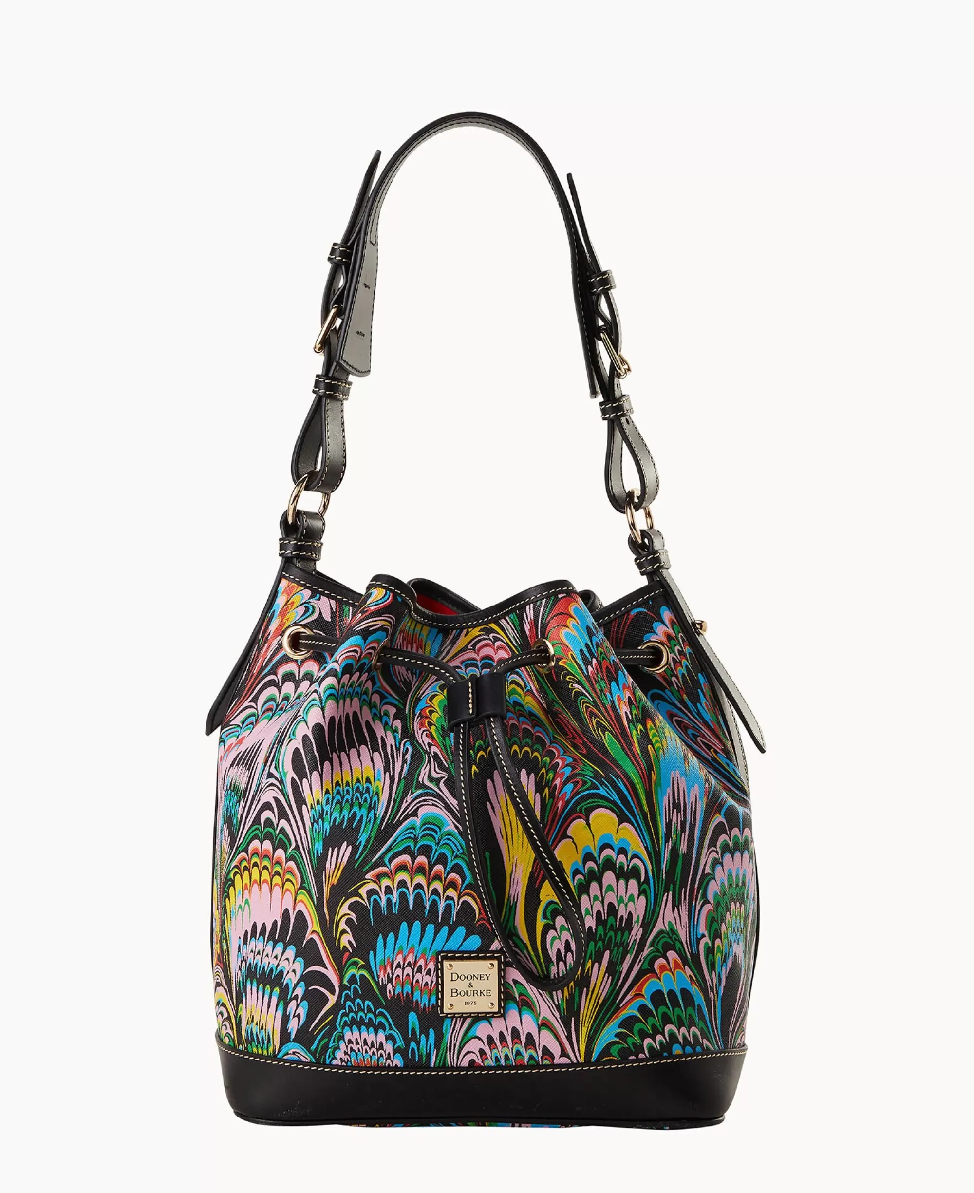 Dooney & Bourke Printed Fabric | Shoulder Bags^Plumes Drawstring