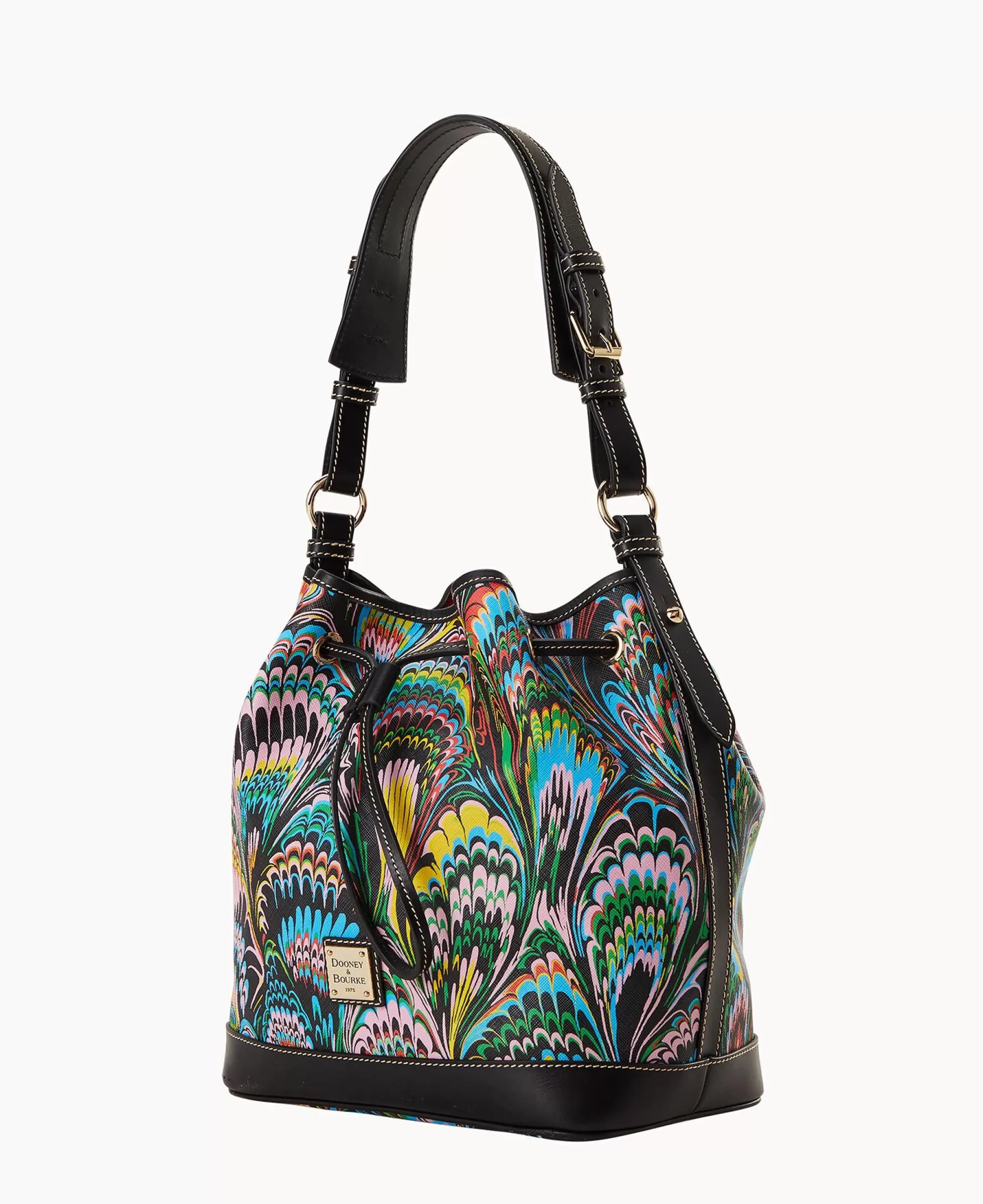 Dooney & Bourke Printed Fabric | Shoulder Bags^Plumes Drawstring