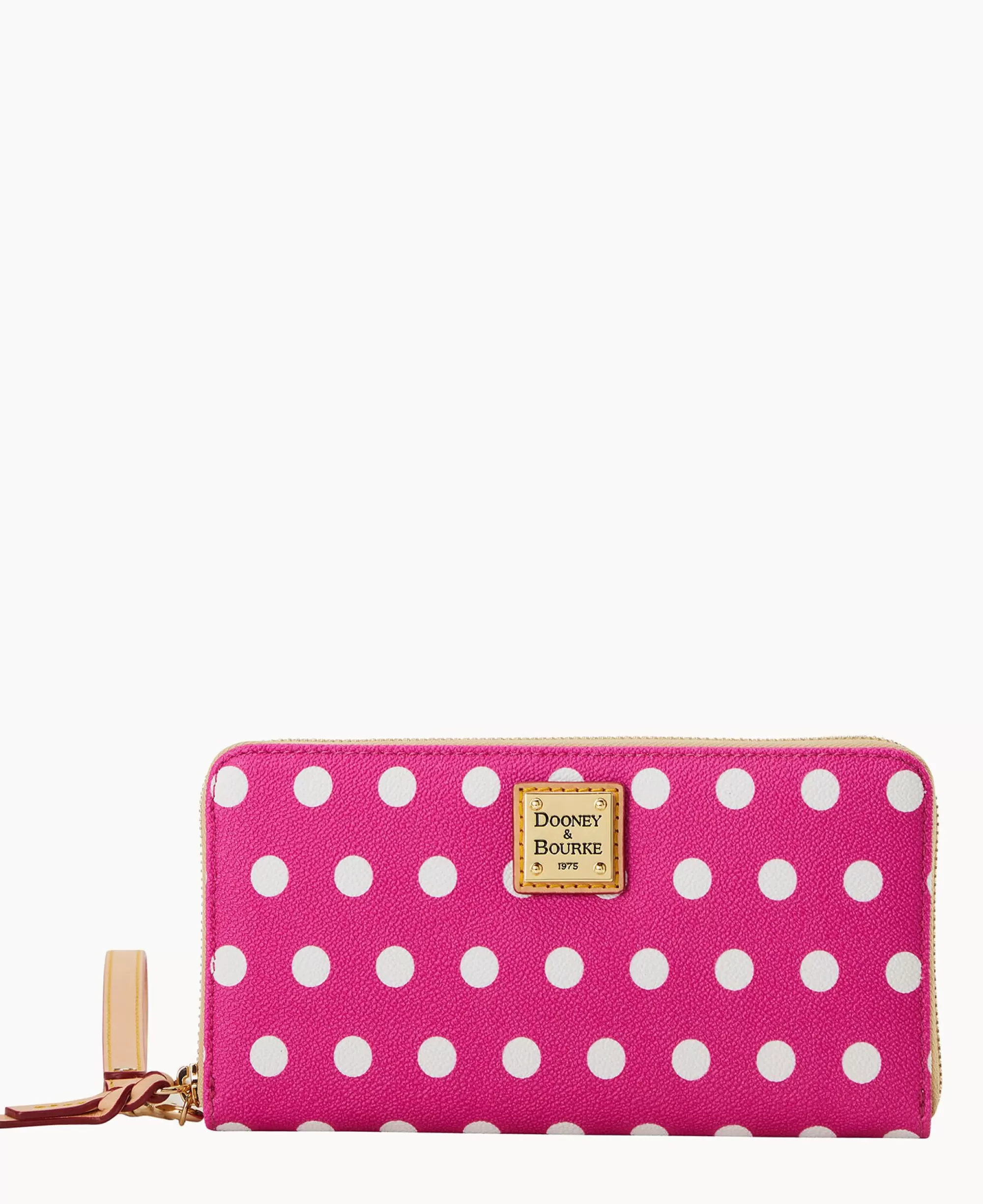 Dooney & Bourke The Polka Dot Collection | Grab and Go^Polka Dot Large Zip Around Wallet