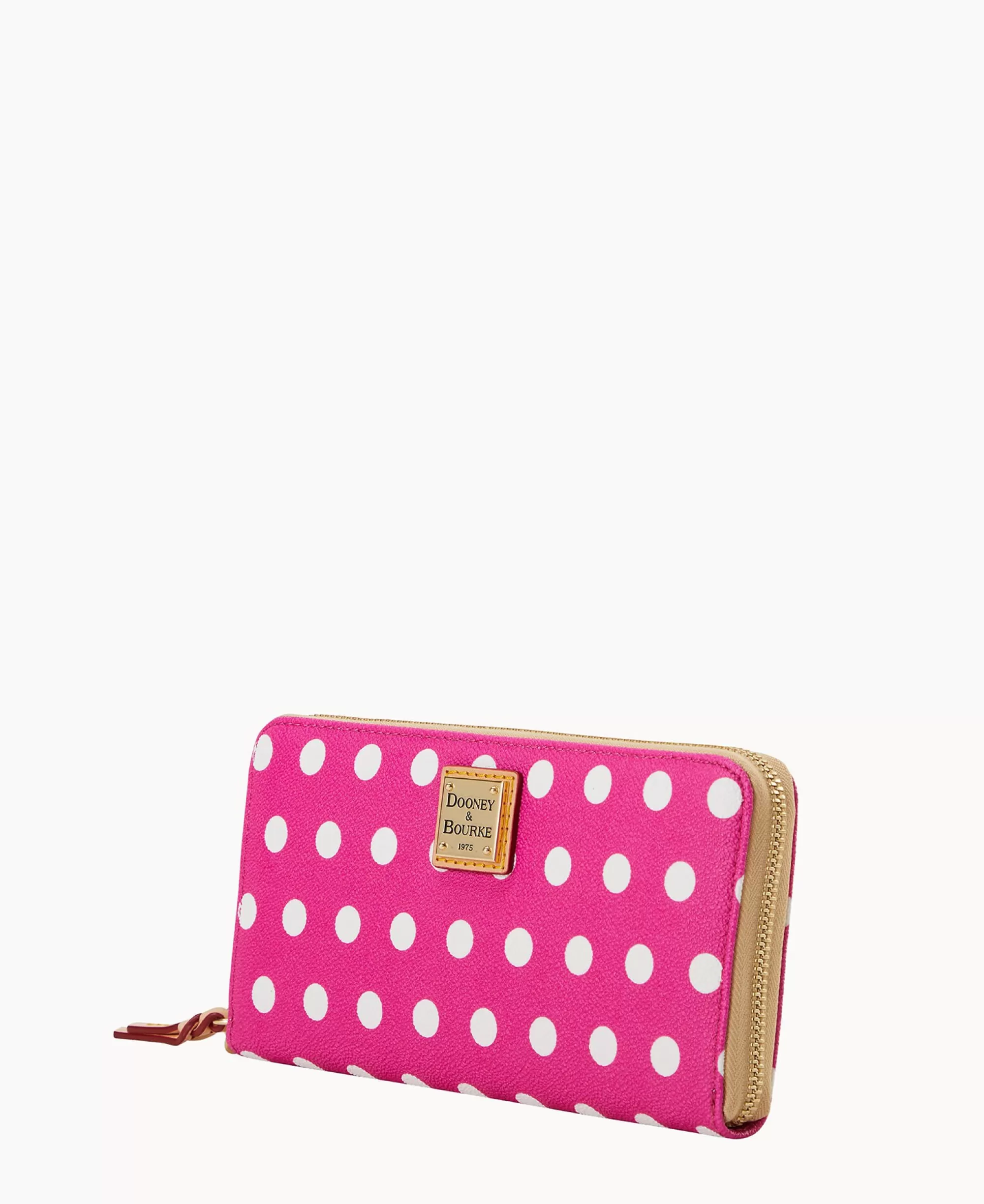 Dooney & Bourke The Polka Dot Collection | Grab and Go^Polka Dot Large Zip Around Wallet