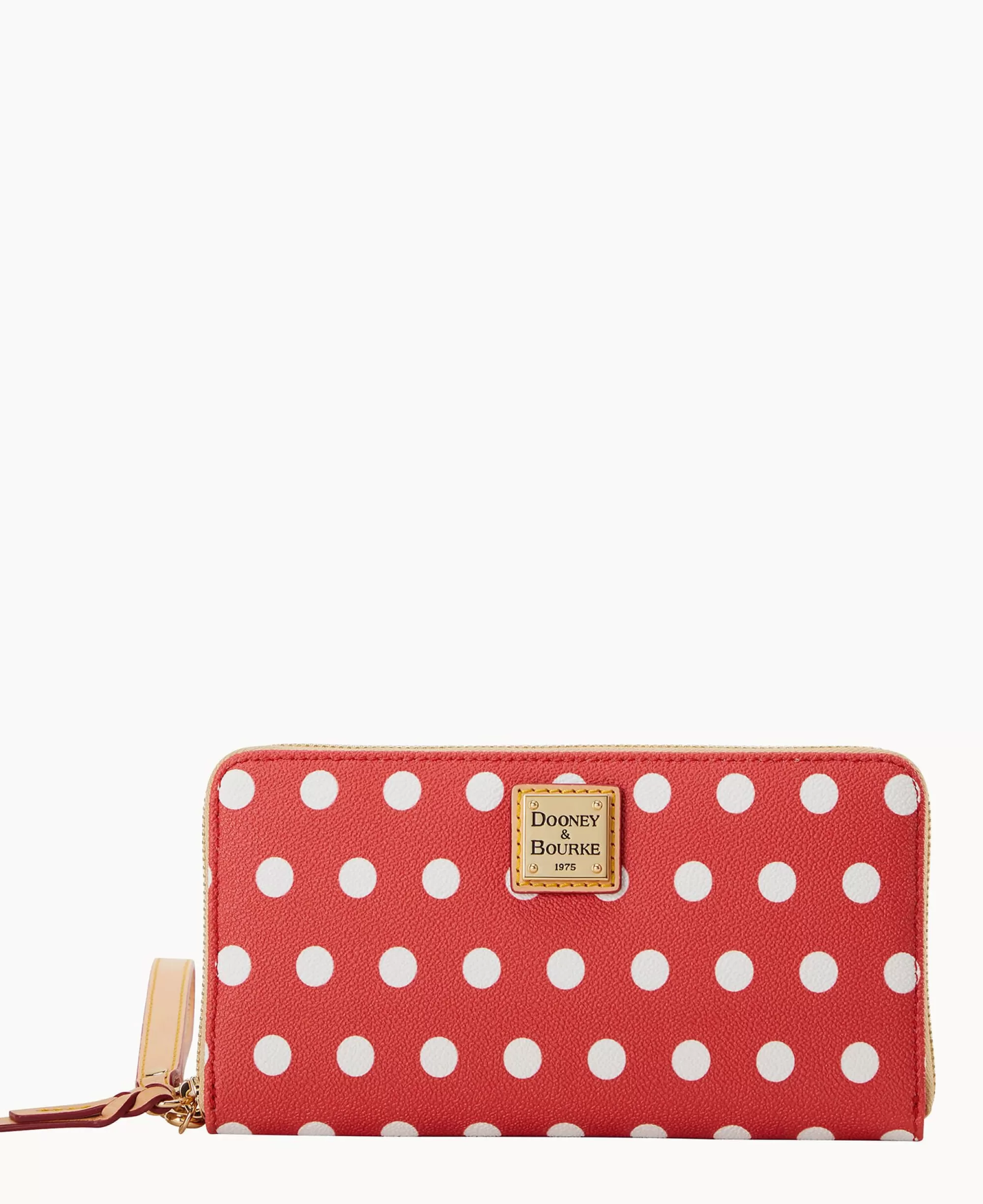 Dooney & Bourke The Polka Dot Collection | Grab and Go^Polka Dot Large Zip Around Wallet