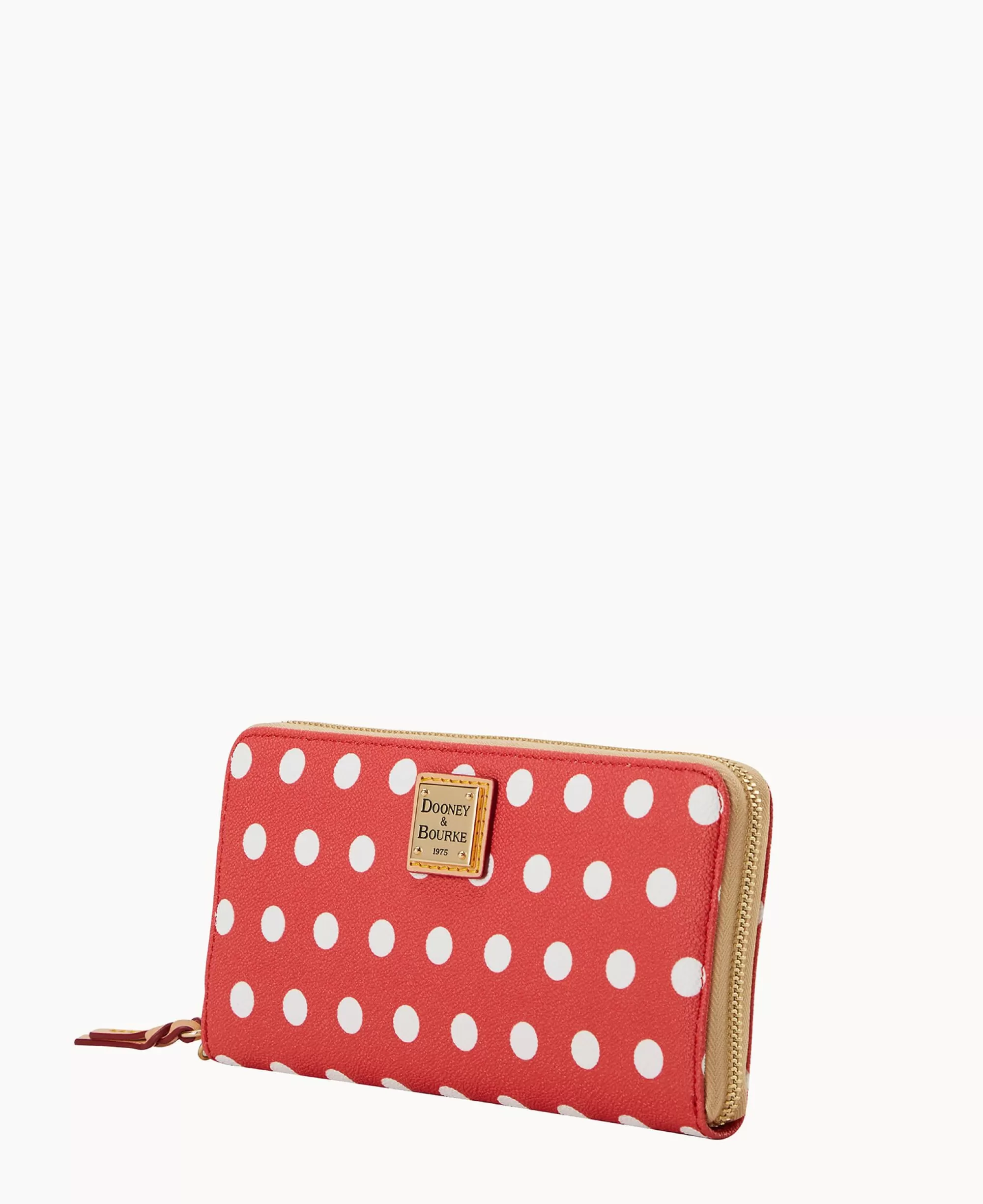 Dooney & Bourke The Polka Dot Collection | Grab and Go^Polka Dot Large Zip Around Wallet