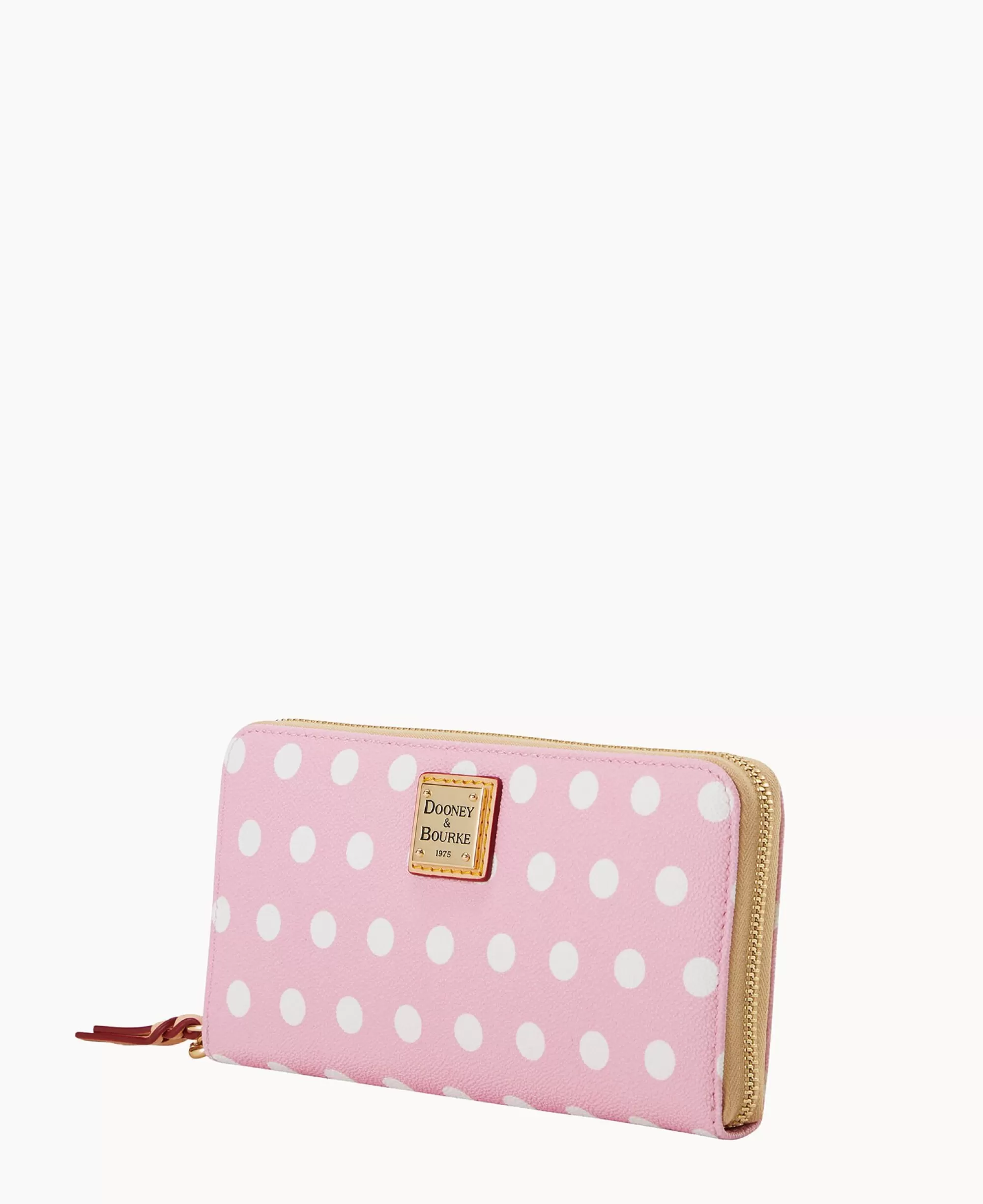 Dooney & Bourke The Polka Dot Collection | Grab and Go^Polka Dot Large Zip Around Wallet