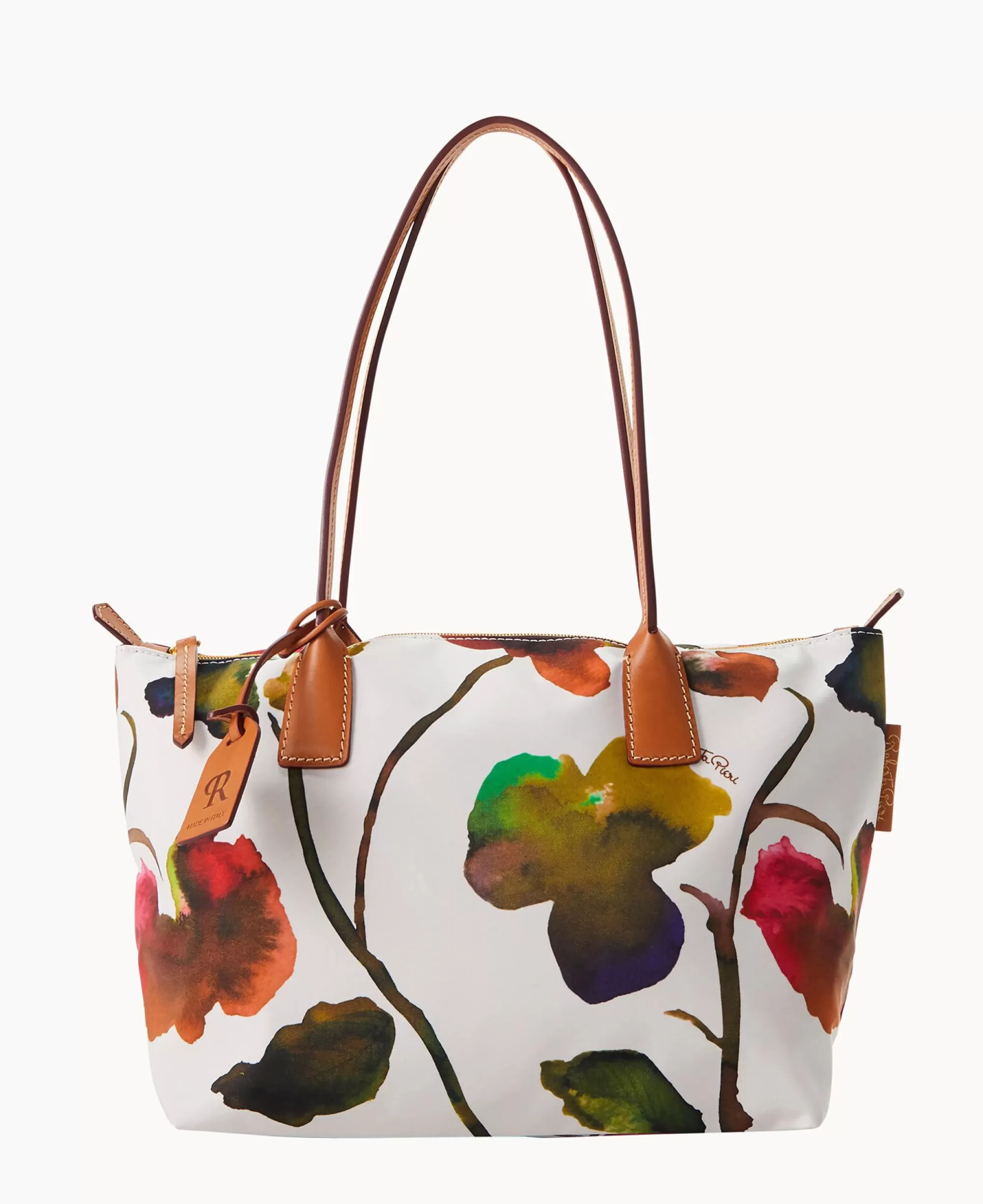 Dooney & Bourke Printed Fabric | Shoulder Bags^Roberta Pieri Flower Classic Sm Robertina Tote w Long Handle