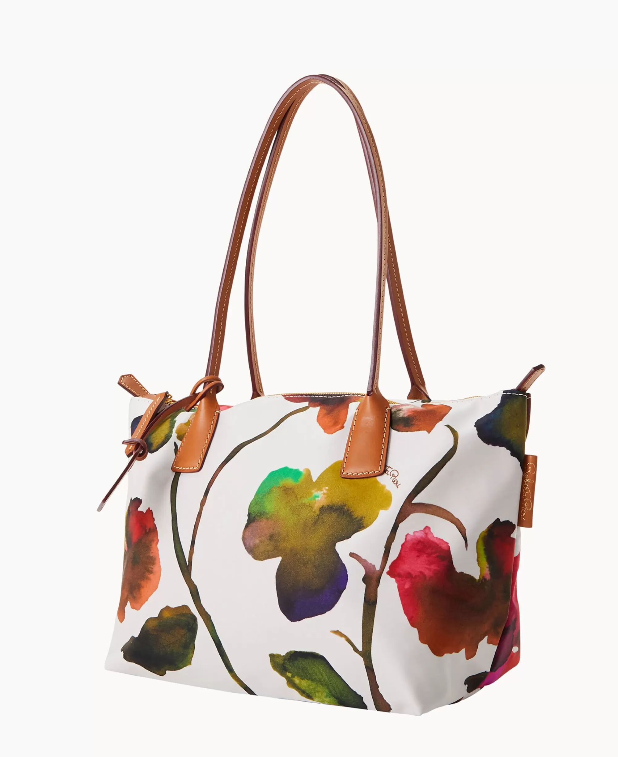 Dooney & Bourke Printed Fabric | Shoulder Bags^Roberta Pieri Flower Classic Sm Robertina Tote w Long Handle