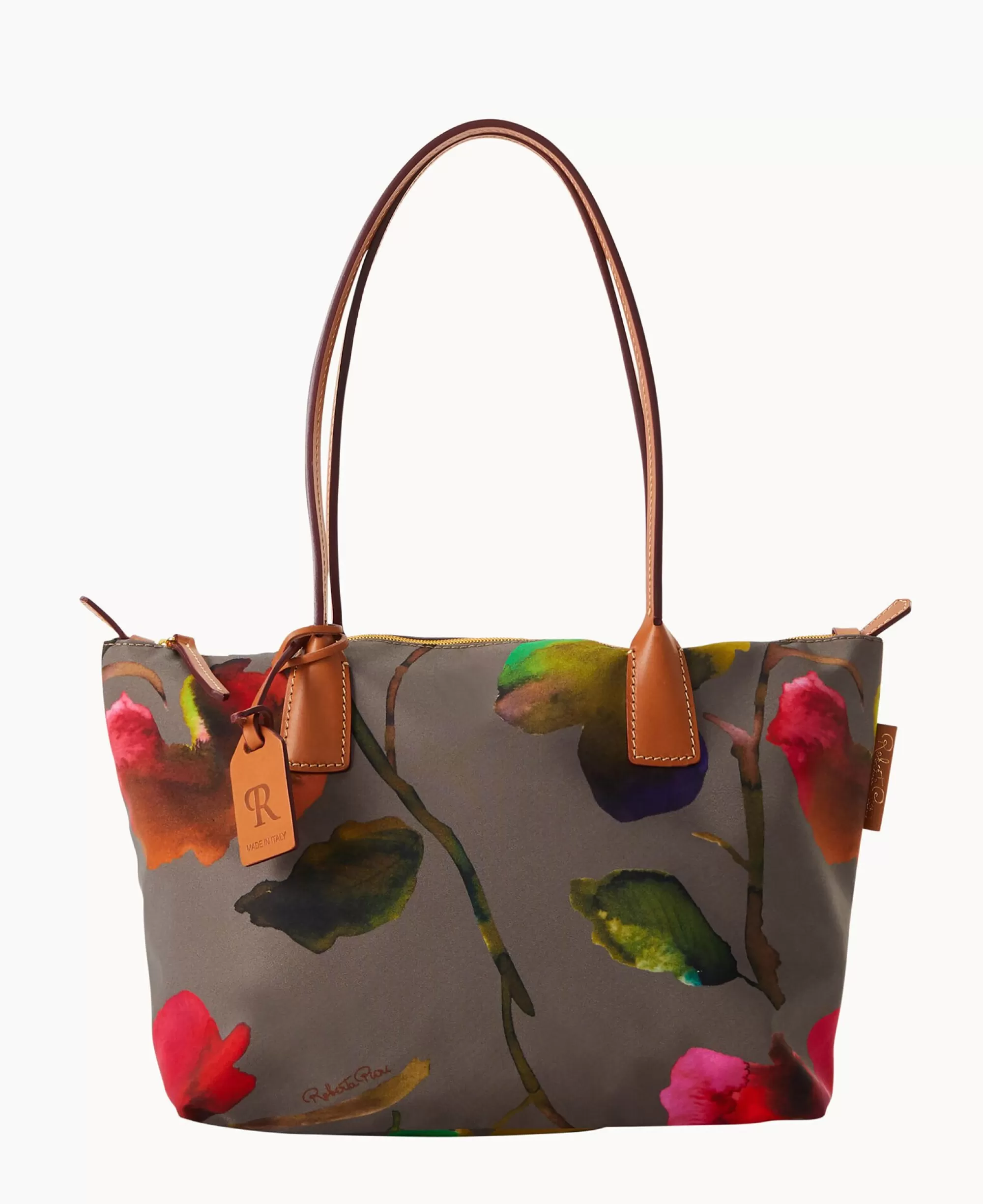 Dooney & Bourke Printed Fabric | Shoulder Bags^Roberta Pieri Flower Classic Sm Robertina Tote w Long Handle