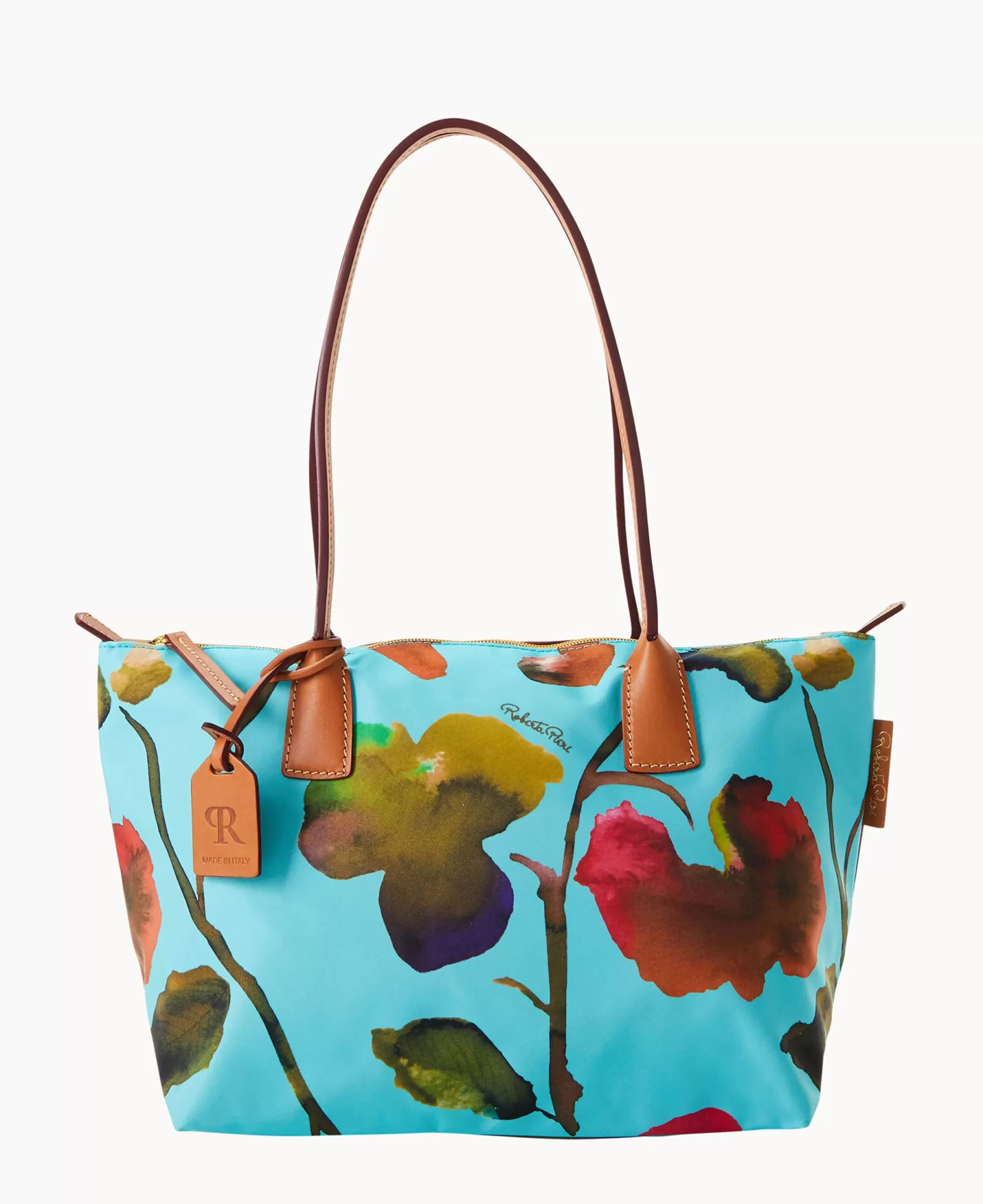 Dooney & Bourke Printed Fabric | Shoulder Bags^Roberta Pieri Flower Classic Sm Robertina Tote w Long Handle