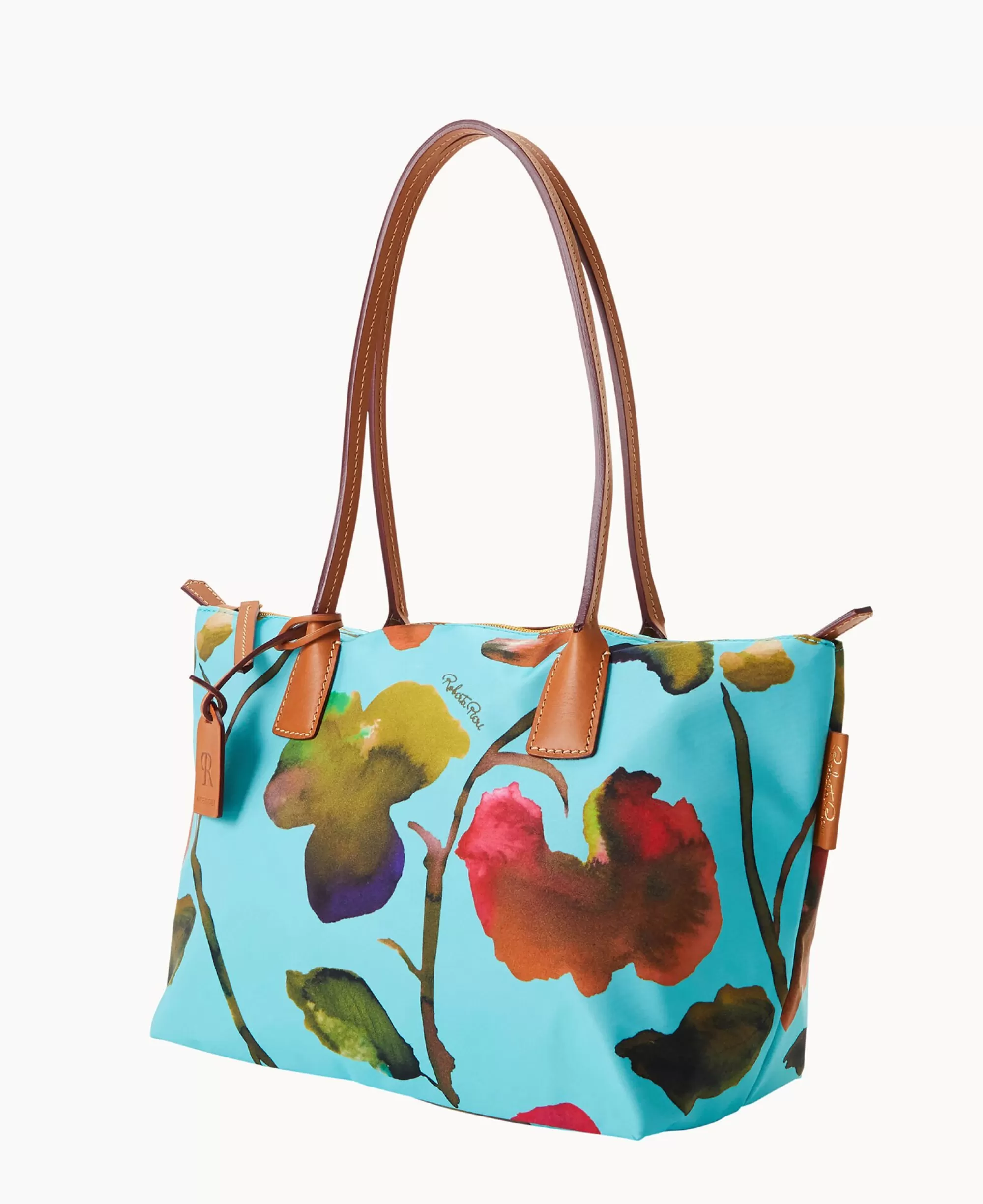 Dooney & Bourke Printed Fabric | Shoulder Bags^Roberta Pieri Flower Classic Sm Robertina Tote w Long Handle