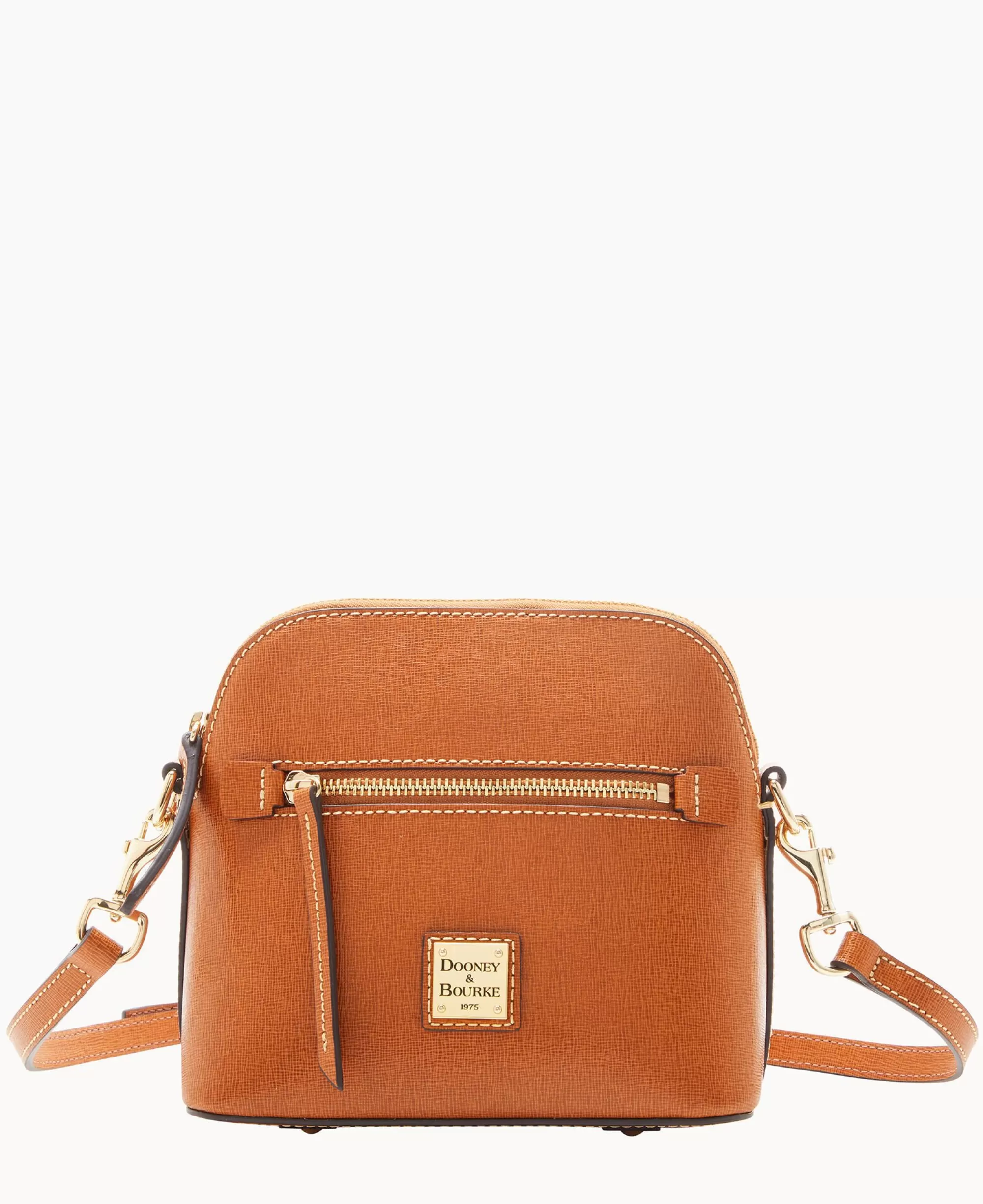 Dooney & Bourke The Saffiano Collection | Textured Leather^Saffiano Domed Crossbody