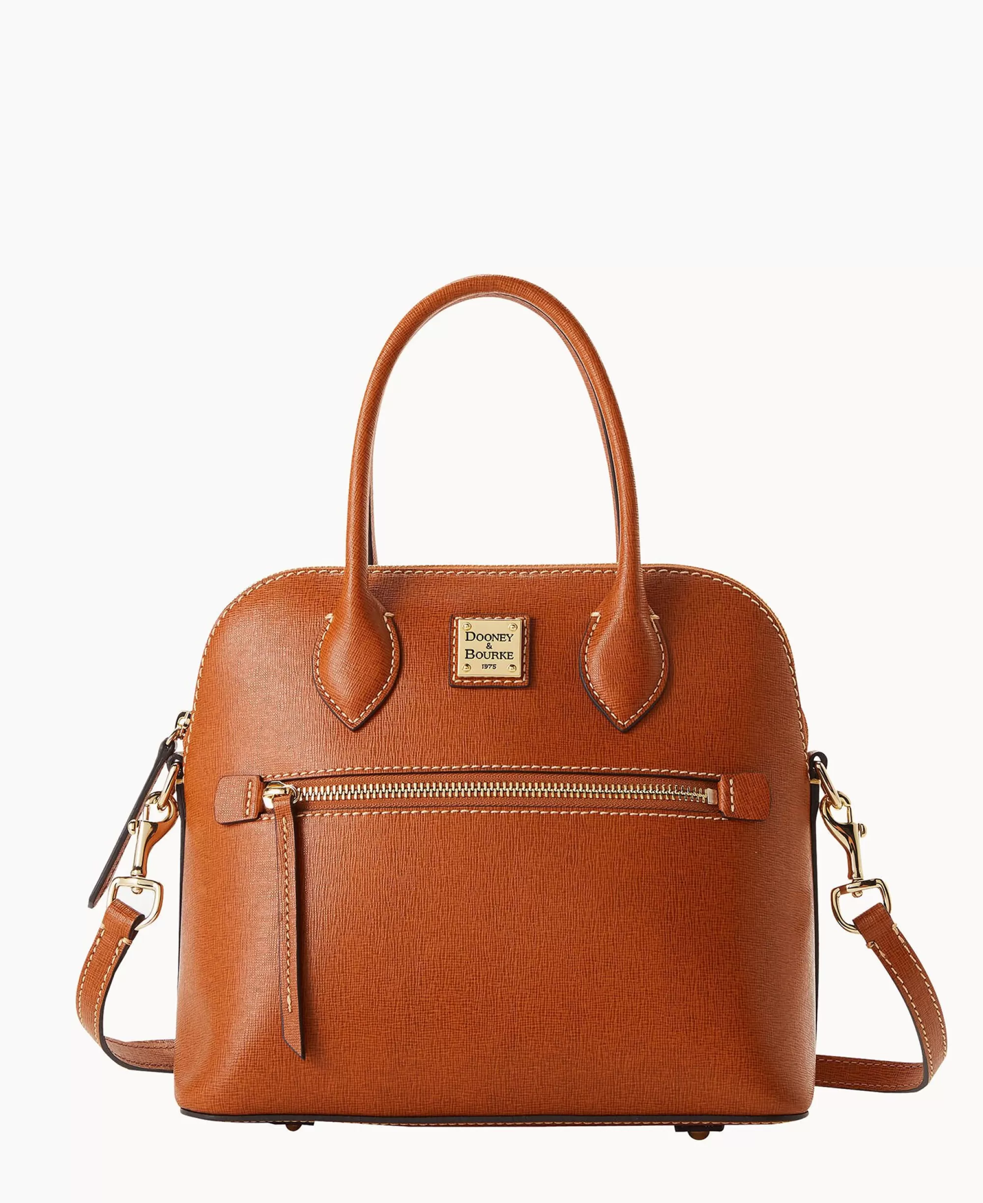 Dooney & Bourke The Saffiano Collection | Textured Leather^Saffiano Domed Satchel