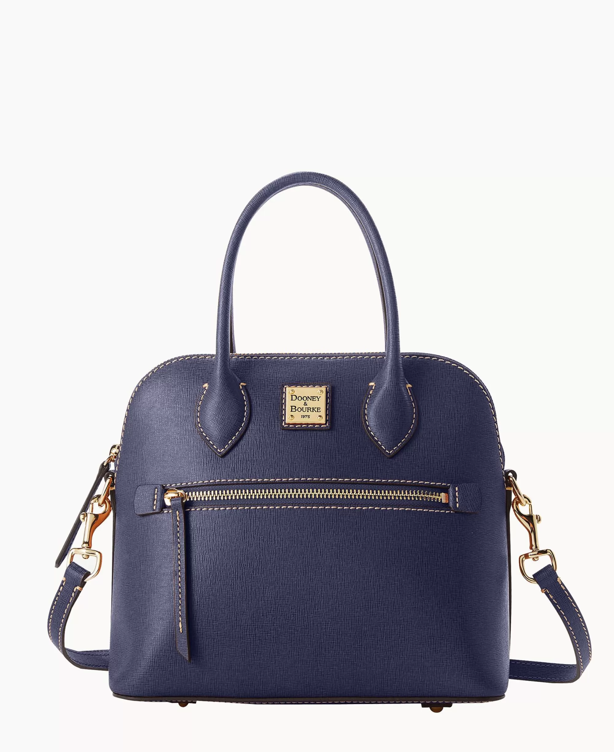 Dooney & Bourke The Saffiano Collection | Textured Leather^Saffiano Domed Satchel