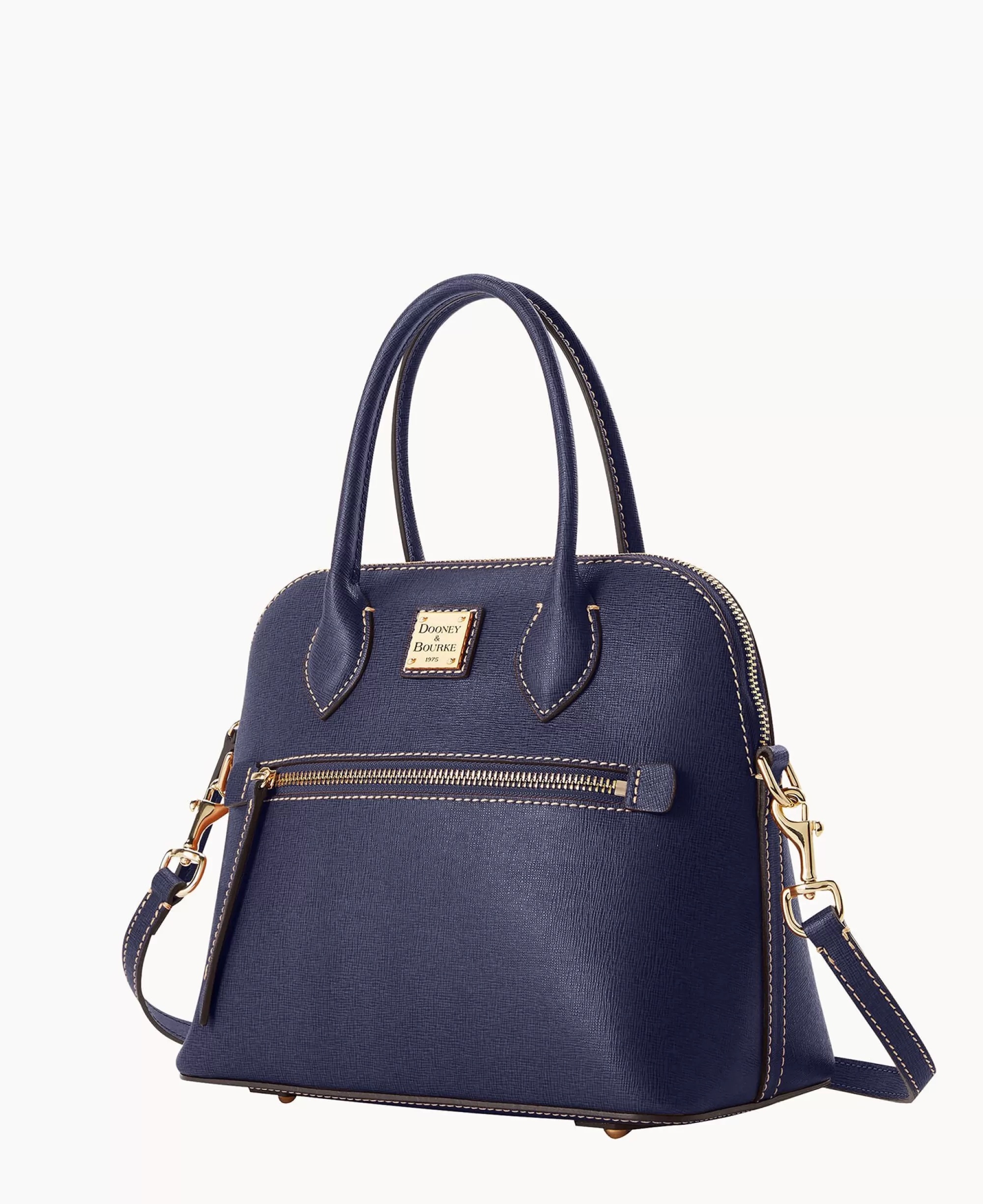 Dooney & Bourke The Saffiano Collection | Textured Leather^Saffiano Domed Satchel