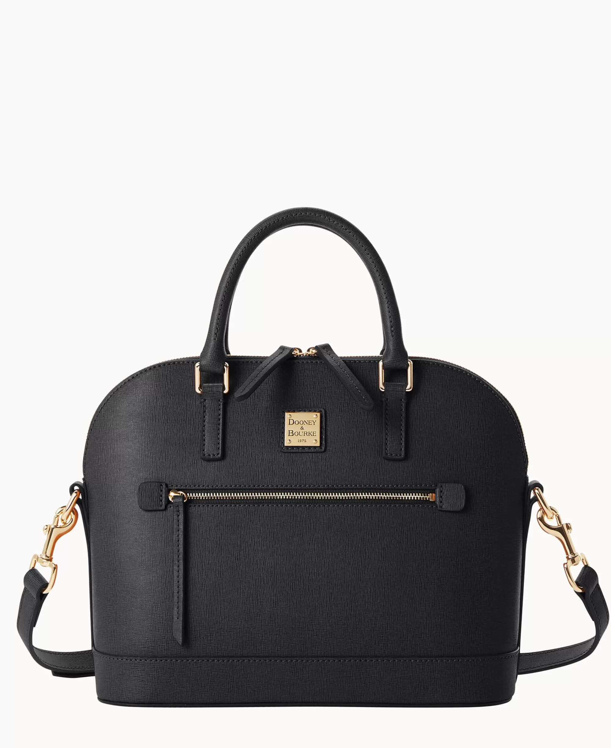 Dooney & Bourke The Saffiano Collection | Ready For the Getaway^Saffiano Domed Zip Satchel