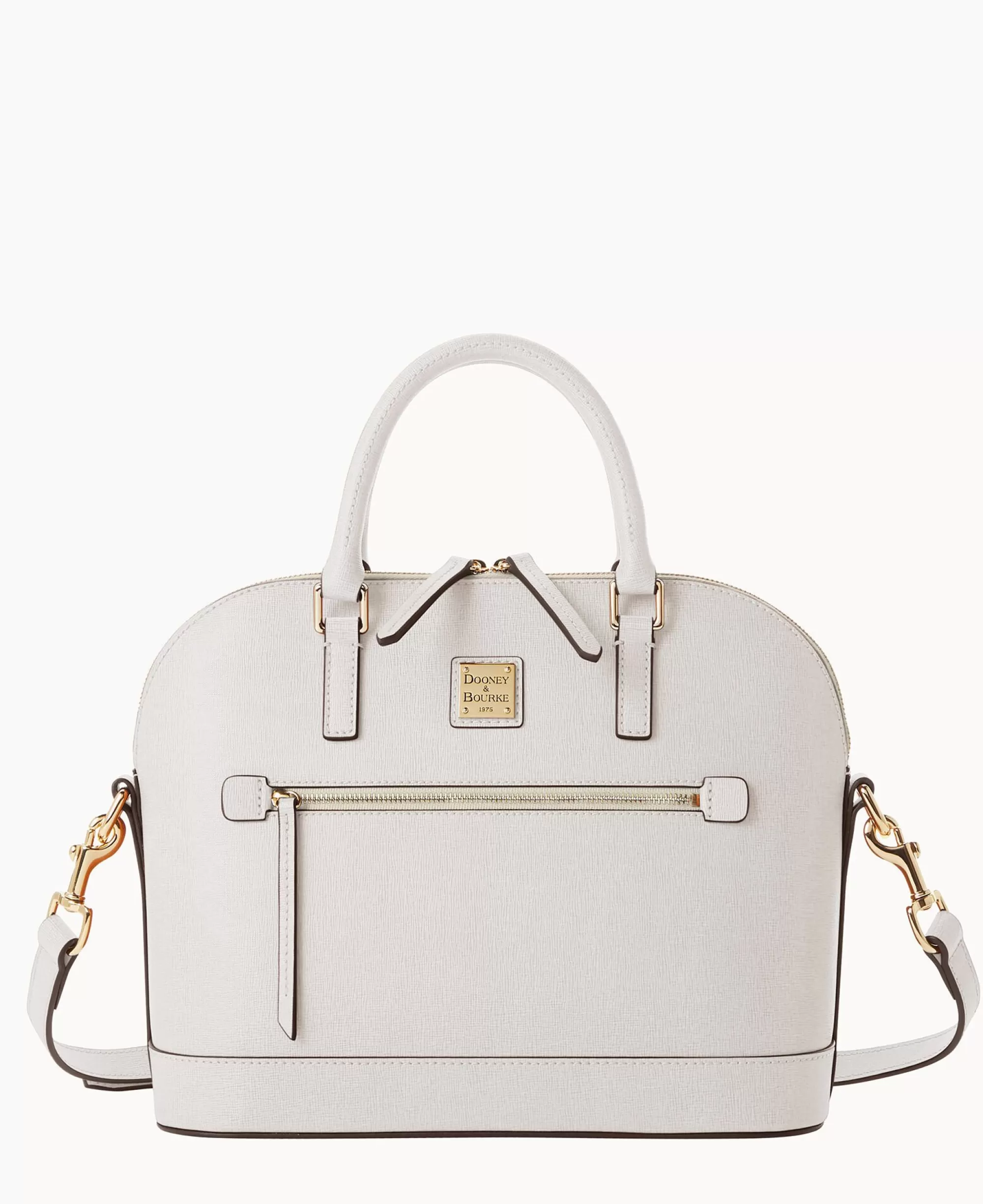 Dooney & Bourke The Saffiano Collection | Ready For the Getaway^Saffiano Domed Zip Satchel