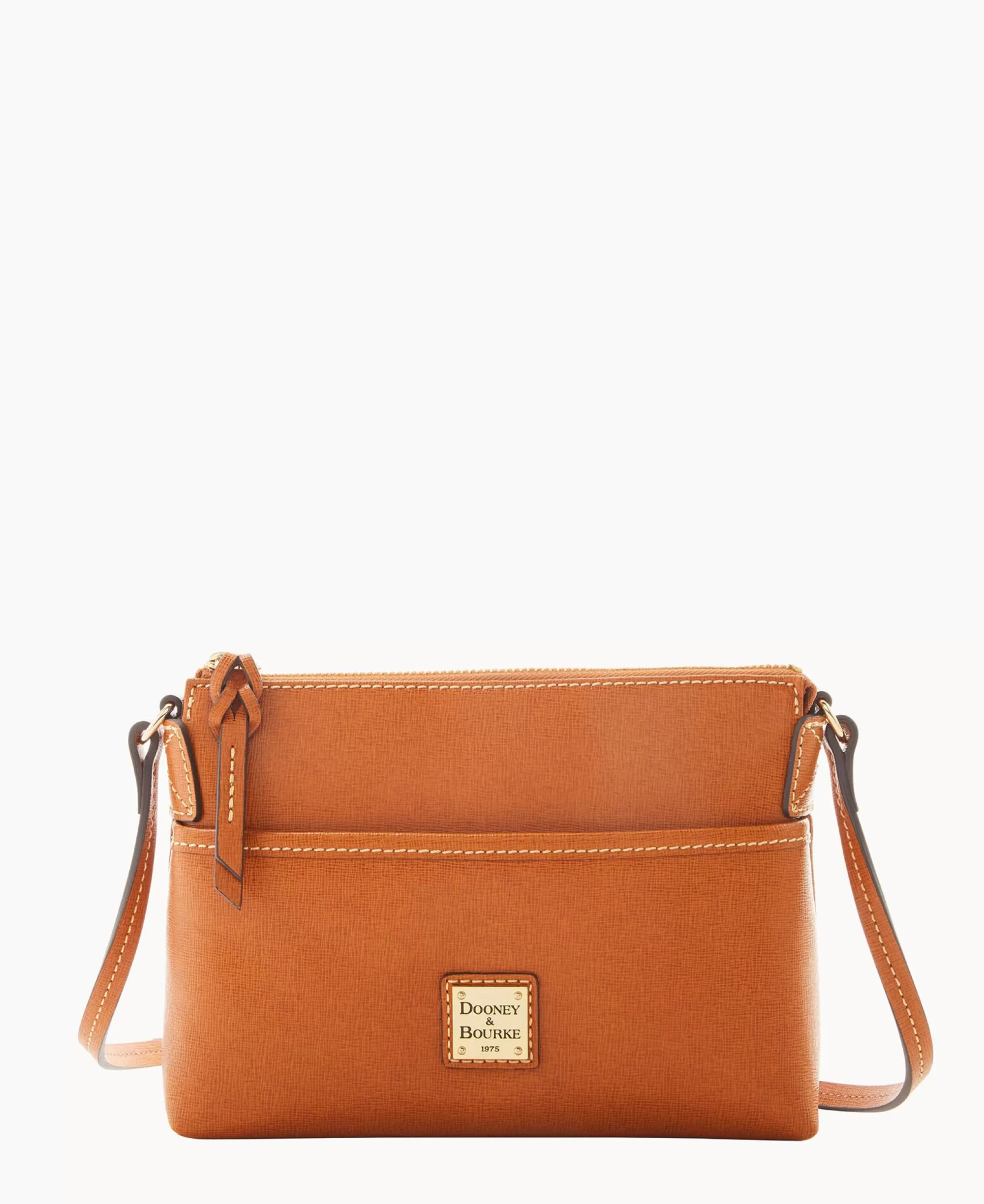 Dooney & Bourke The Saffiano Collection | Textured Leather^Saffiano Ginger Crossbody