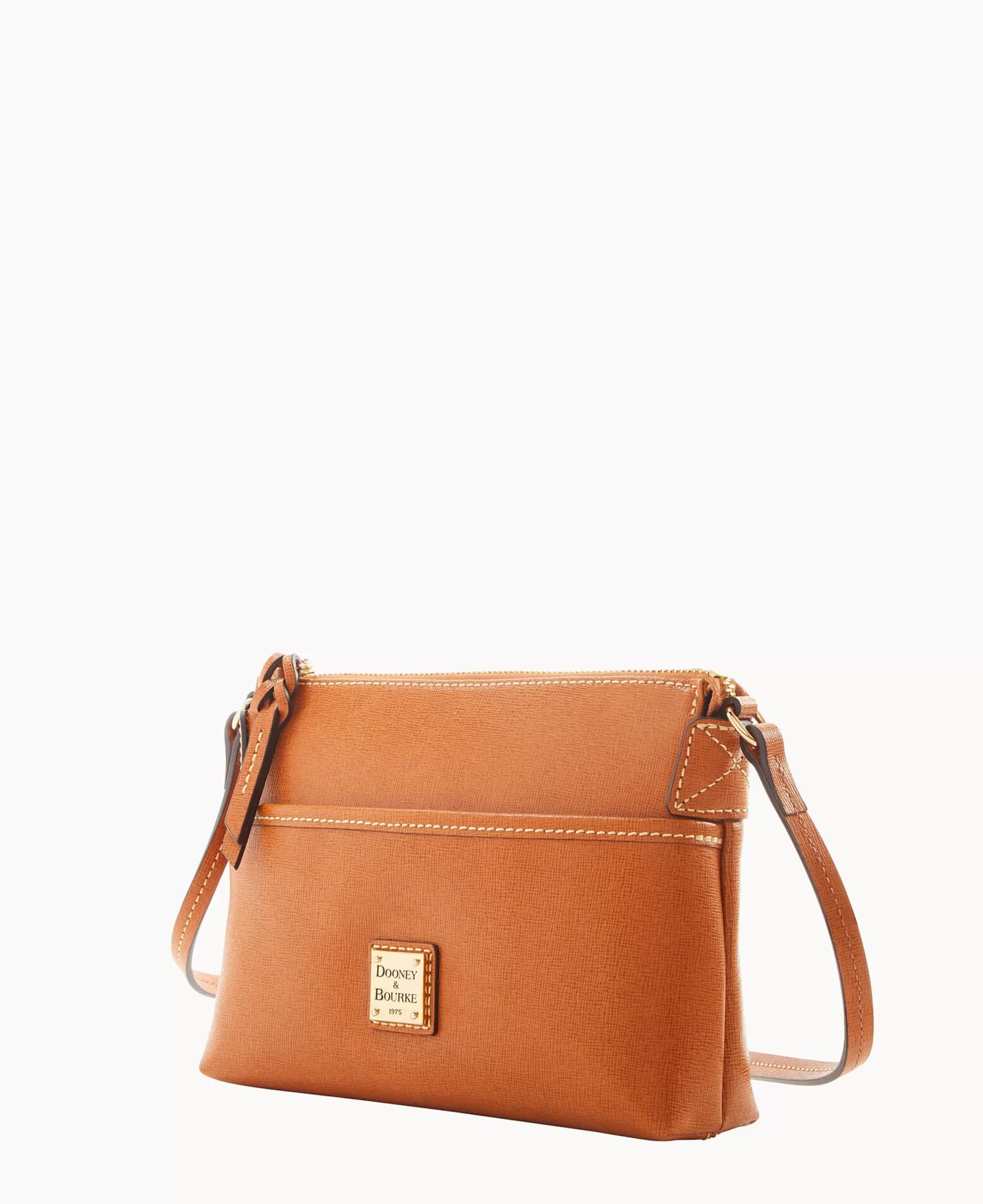 Dooney & Bourke The Saffiano Collection | Textured Leather^Saffiano Ginger Crossbody