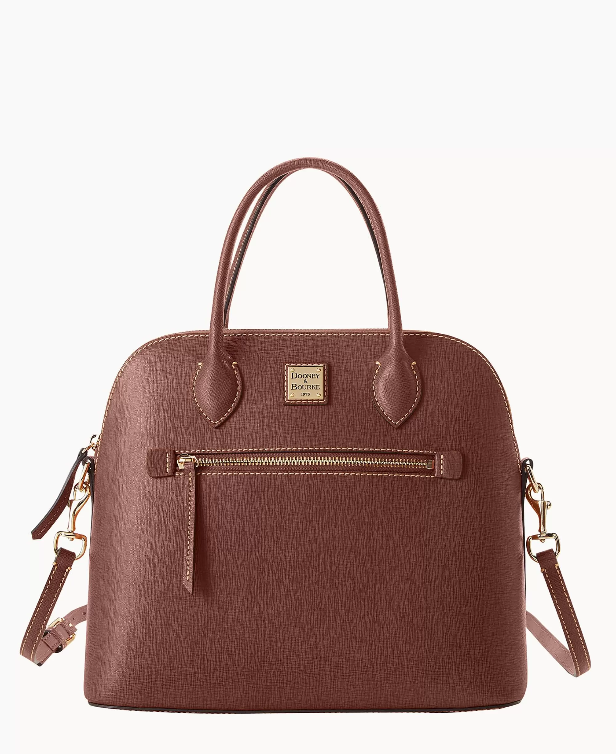 Dooney & Bourke The Saffiano Collection | Textured Leather^Saffiano Large Domed Satchel