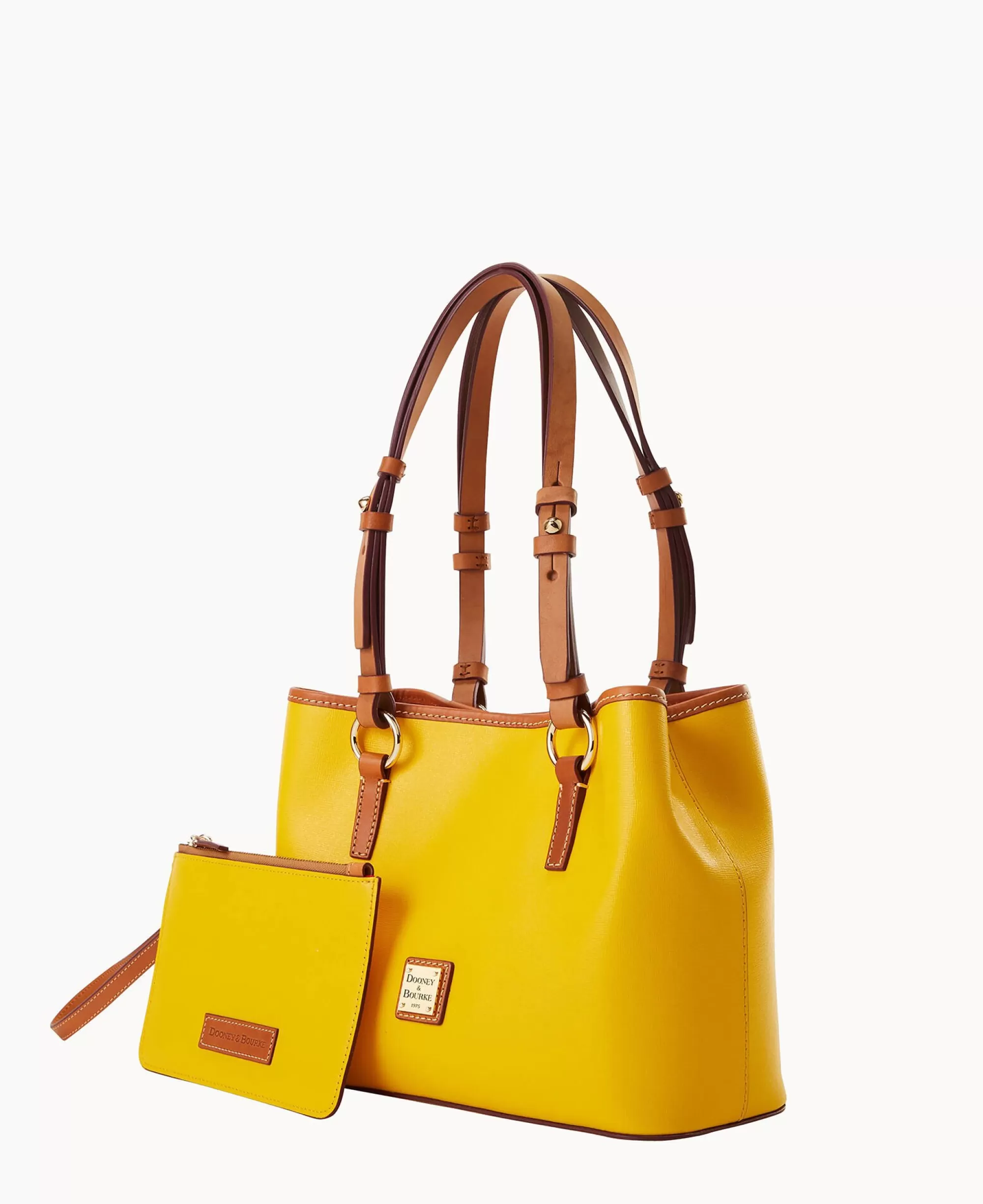 Dooney & Bourke The Saffiano Collection | Textured Leather^Saffiano Small Briana with Pouch