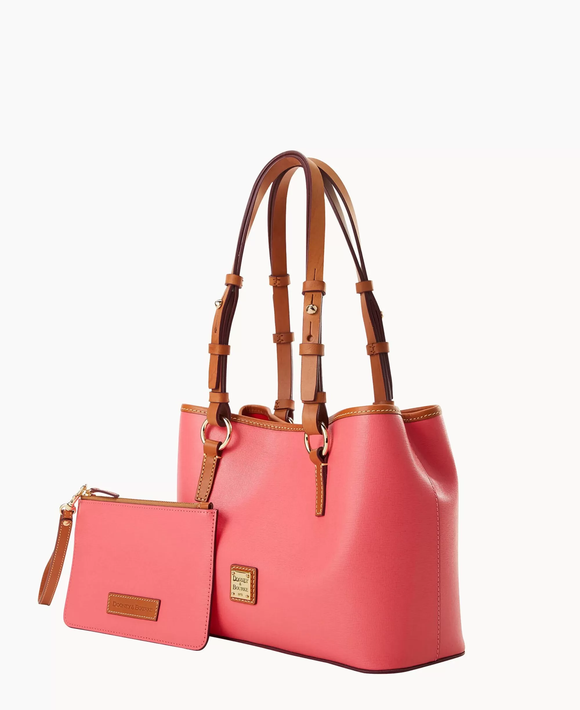 Dooney & Bourke The Saffiano Collection | Textured Leather^Saffiano Small Briana with Pouch