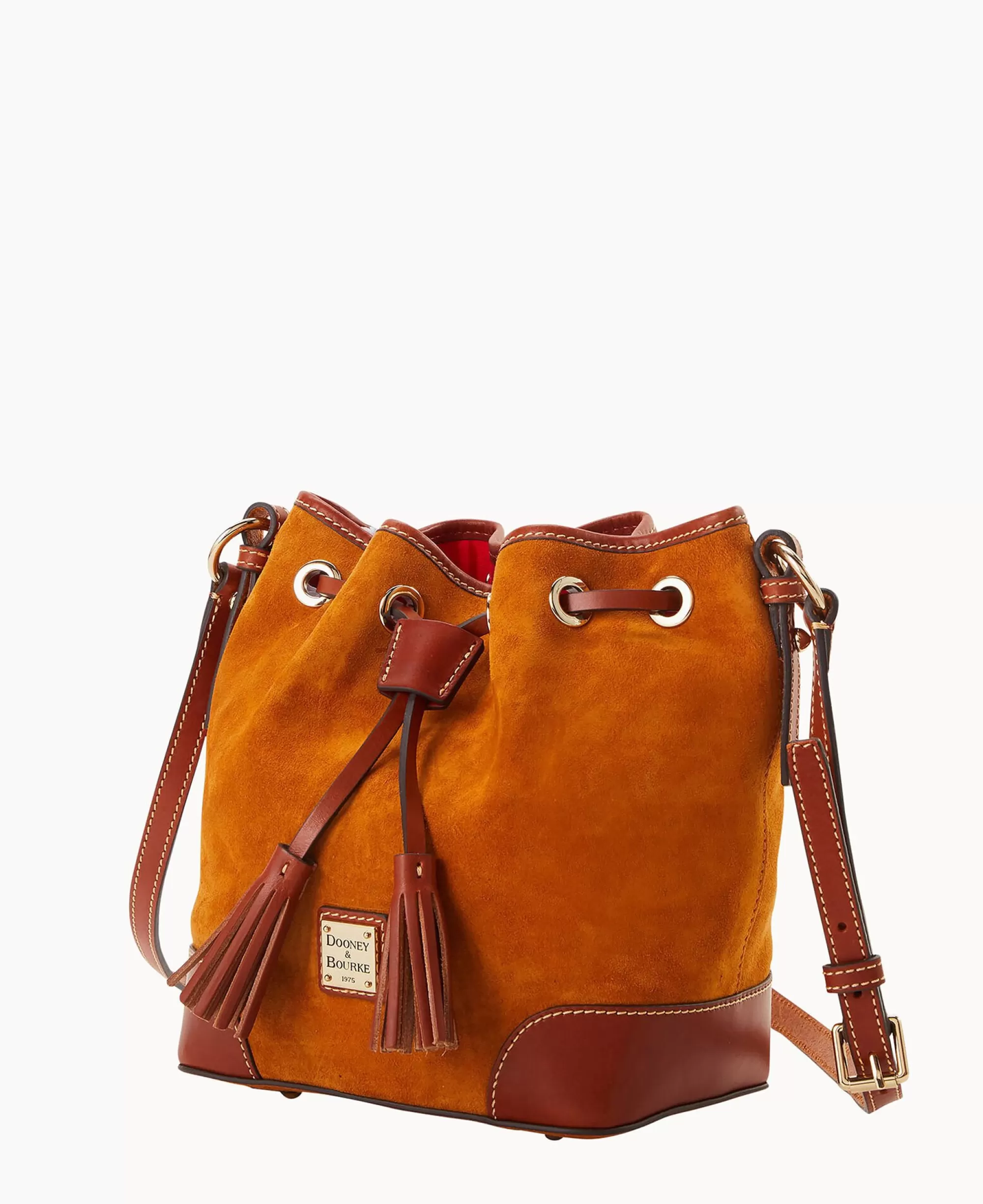 Dooney & Bourke Textured Leather | Mini Bags^Suede Crossbody Drawstring