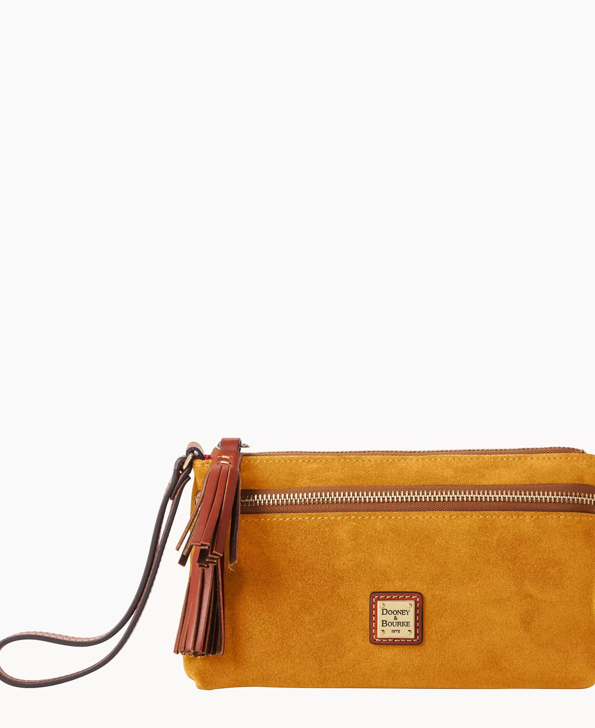 Dooney & Bourke Grab and Go | Wristlets^Suede Double Zip Wristlet