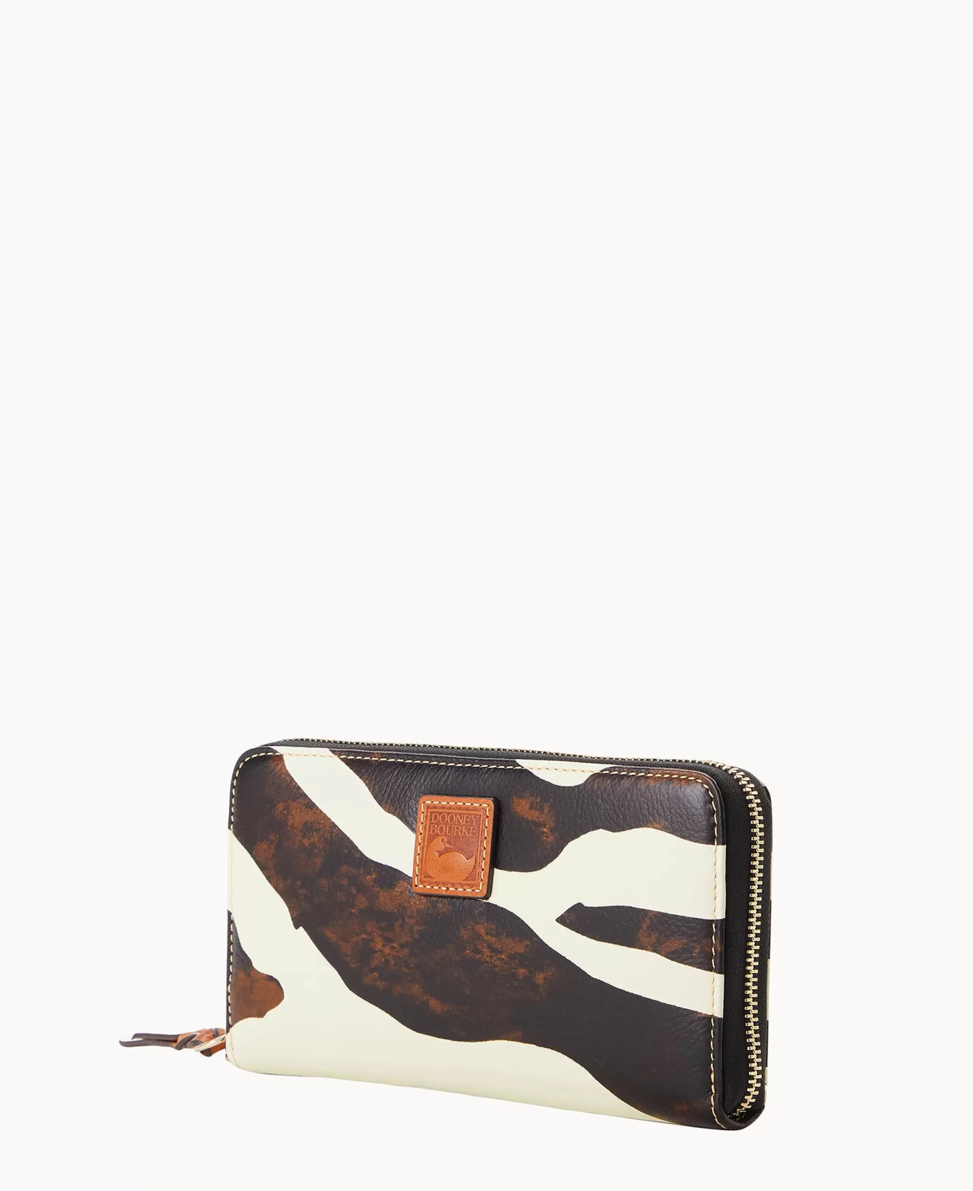 Dooney & Bourke The Zebra Collection | Grab and Go^ Leather Large Zip Around Wristlet